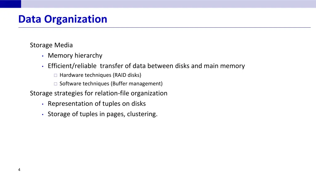 data organization