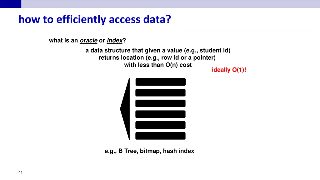 how to efficiently access data 4