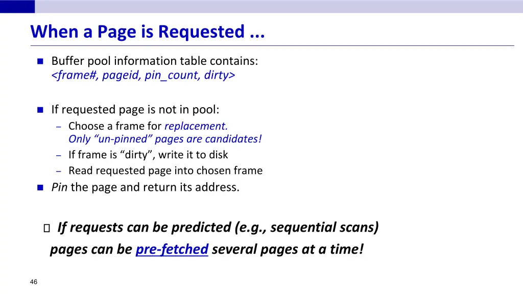 when a page is requested