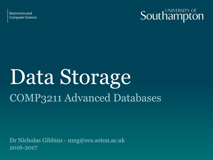 data storage comp3211 advanced databases