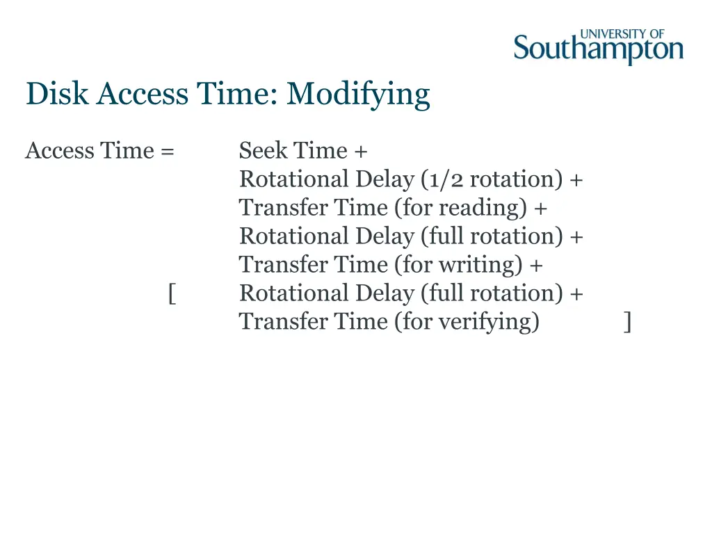 disk access time modifying 1