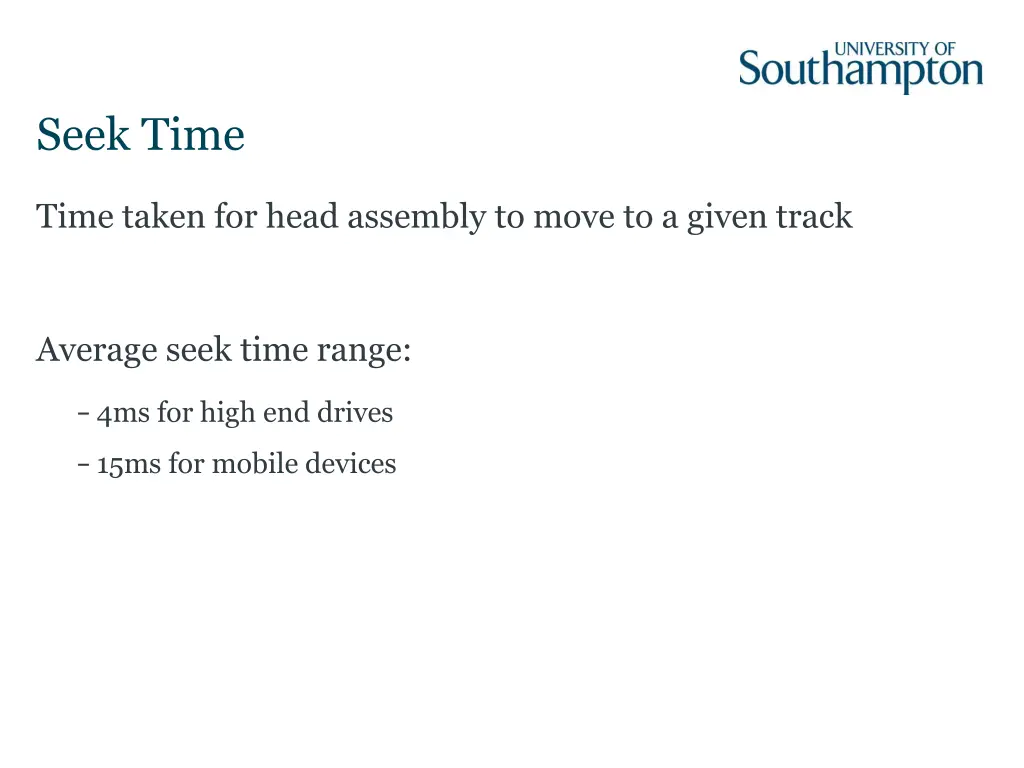 seek time