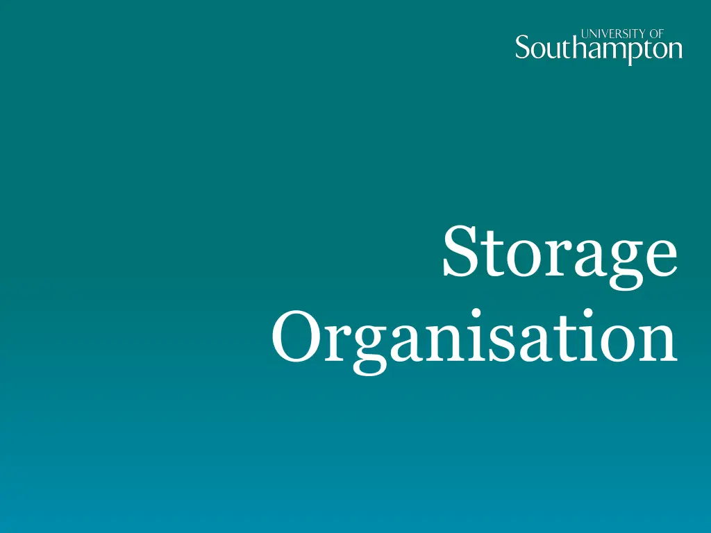 storage