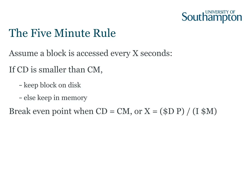 the five minute rule 5