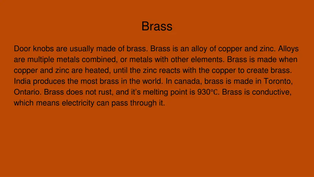 brass