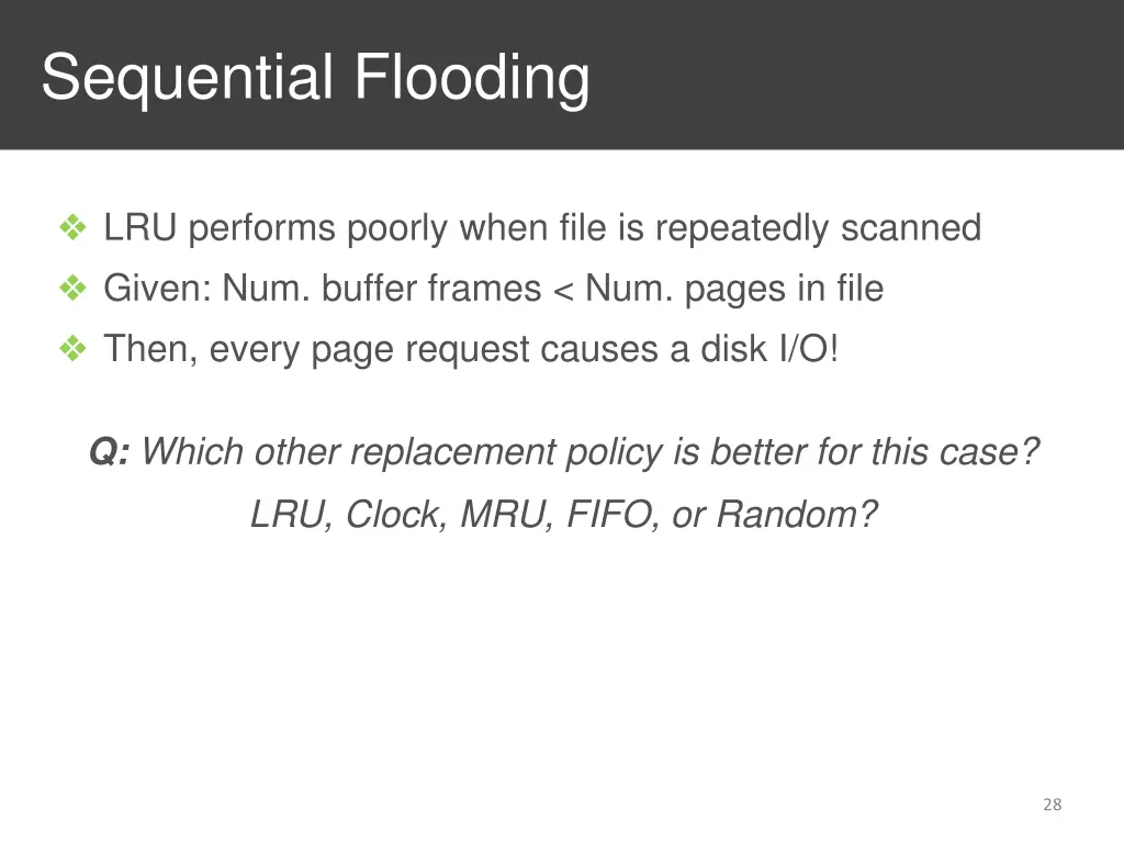 sequential flooding
