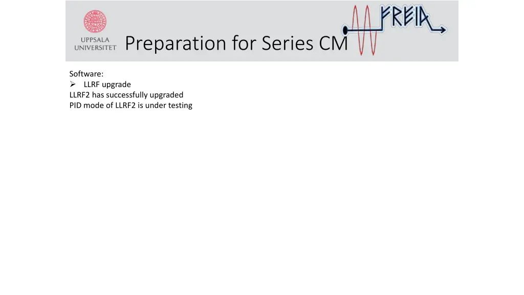 preparation for series cm 3
