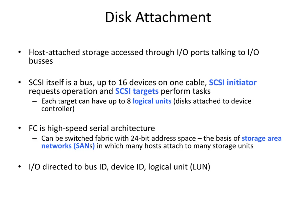 disk attachment