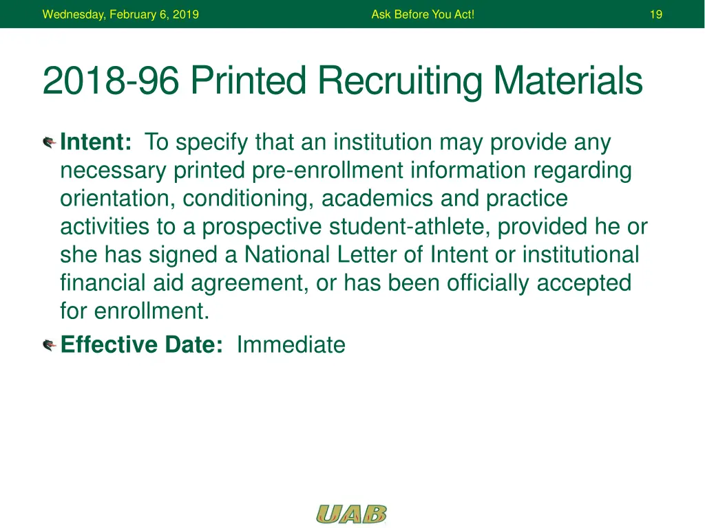 wednesday february 6 2019 18