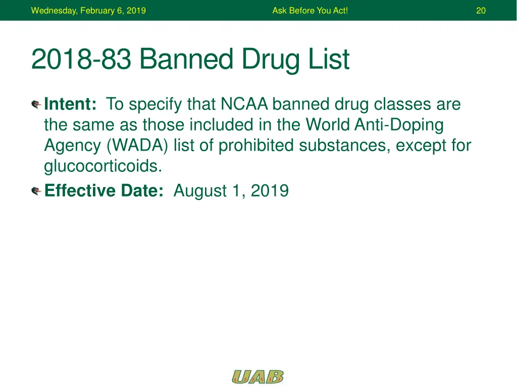 wednesday february 6 2019 19