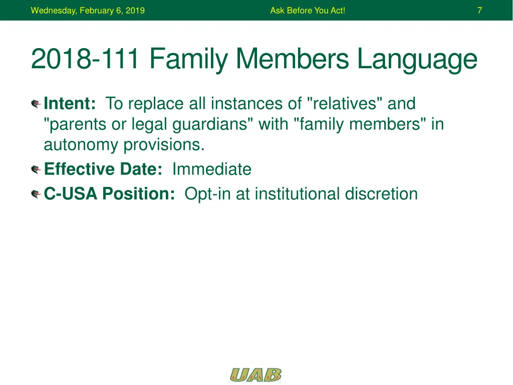 wednesday february 6 2019 6