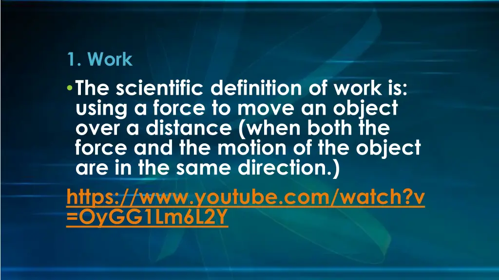1 work