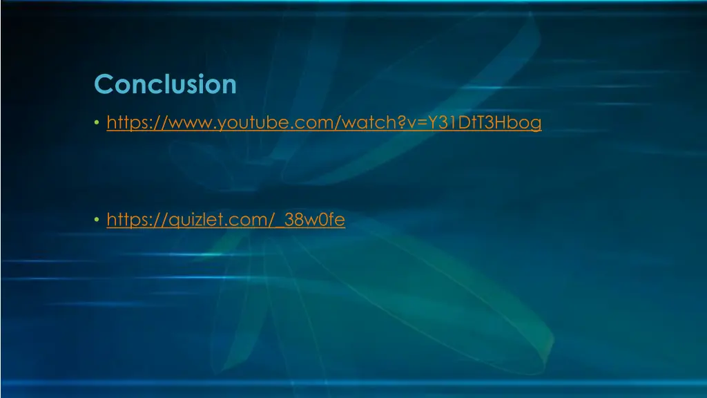 conclusion