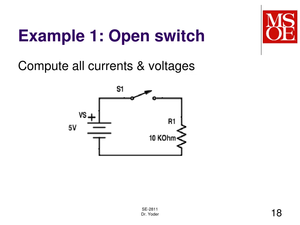 example 1 open switch