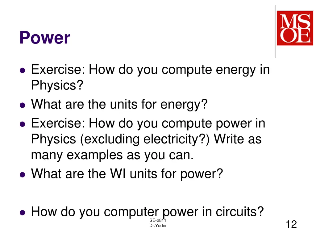 power