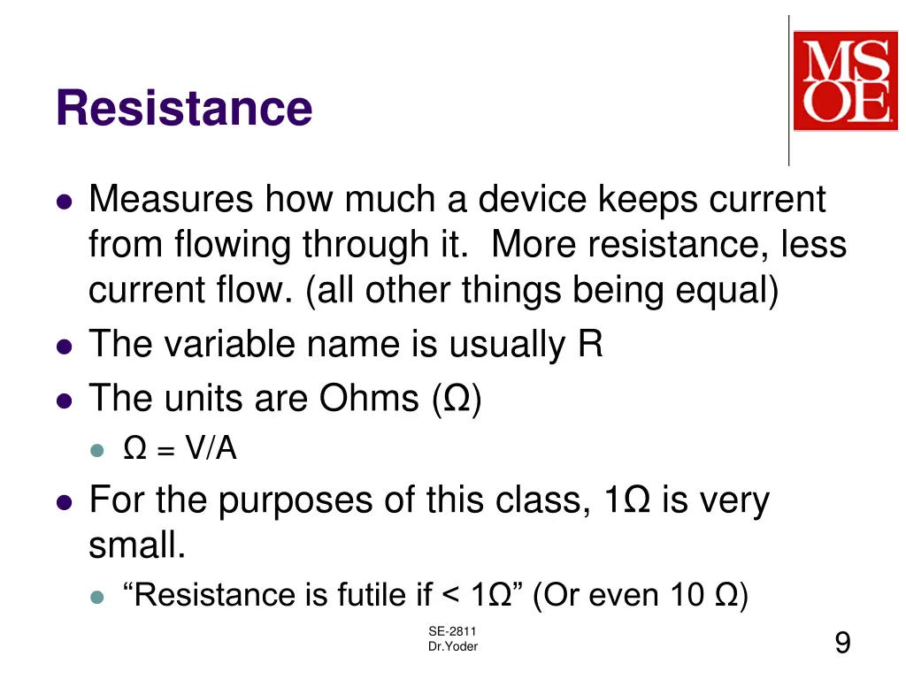 resistance