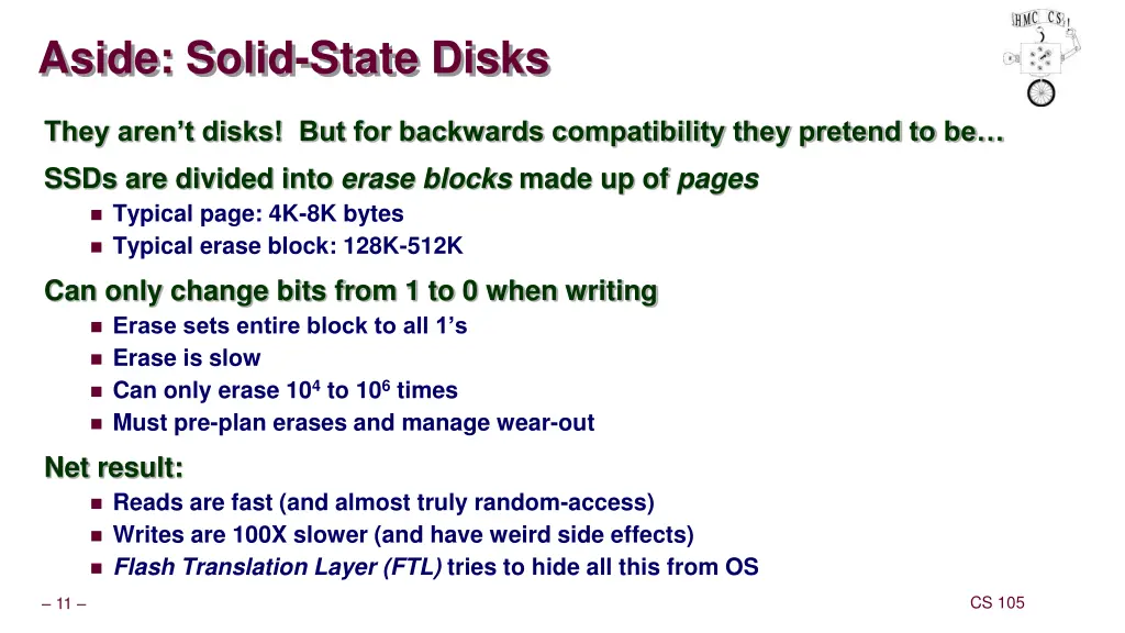aside solid state disks