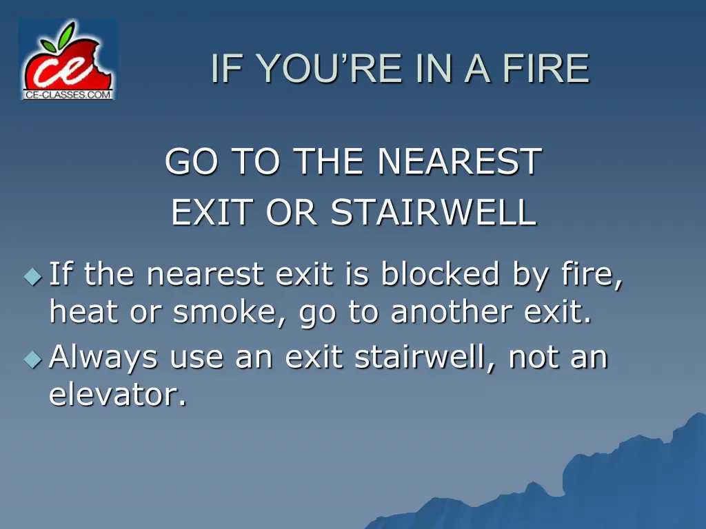 if you re in a fire 2