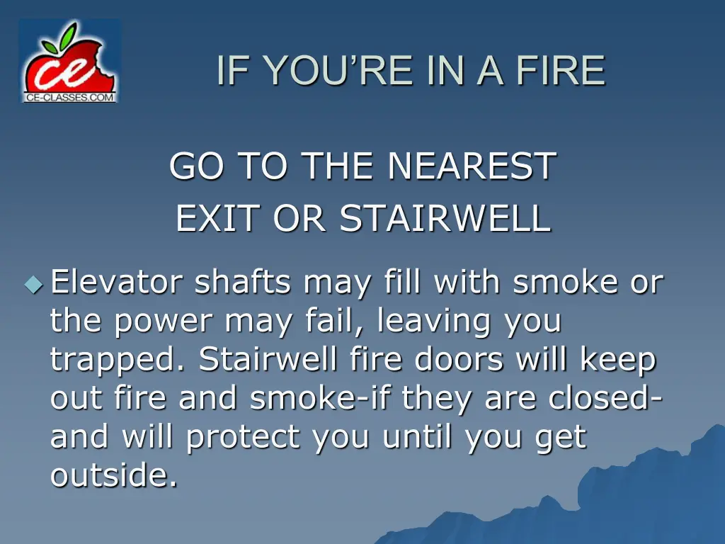 if you re in a fire 3