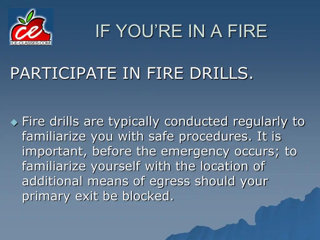 if you re in a fire 9