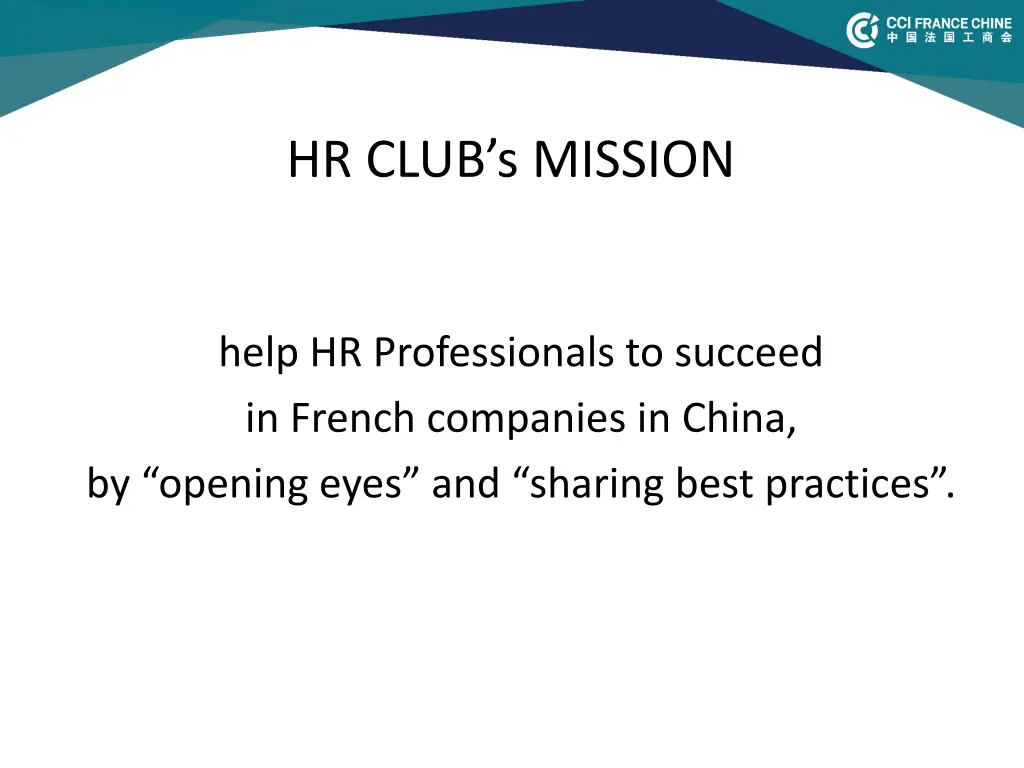 hr club s mission