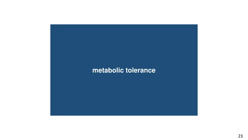 dorsal stream metabolic tolerance