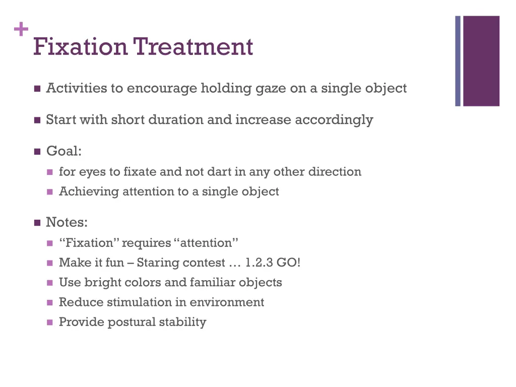 fixation treatment