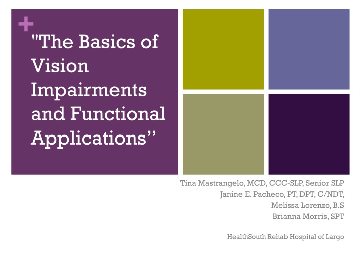 the basics of vision impairments and functional