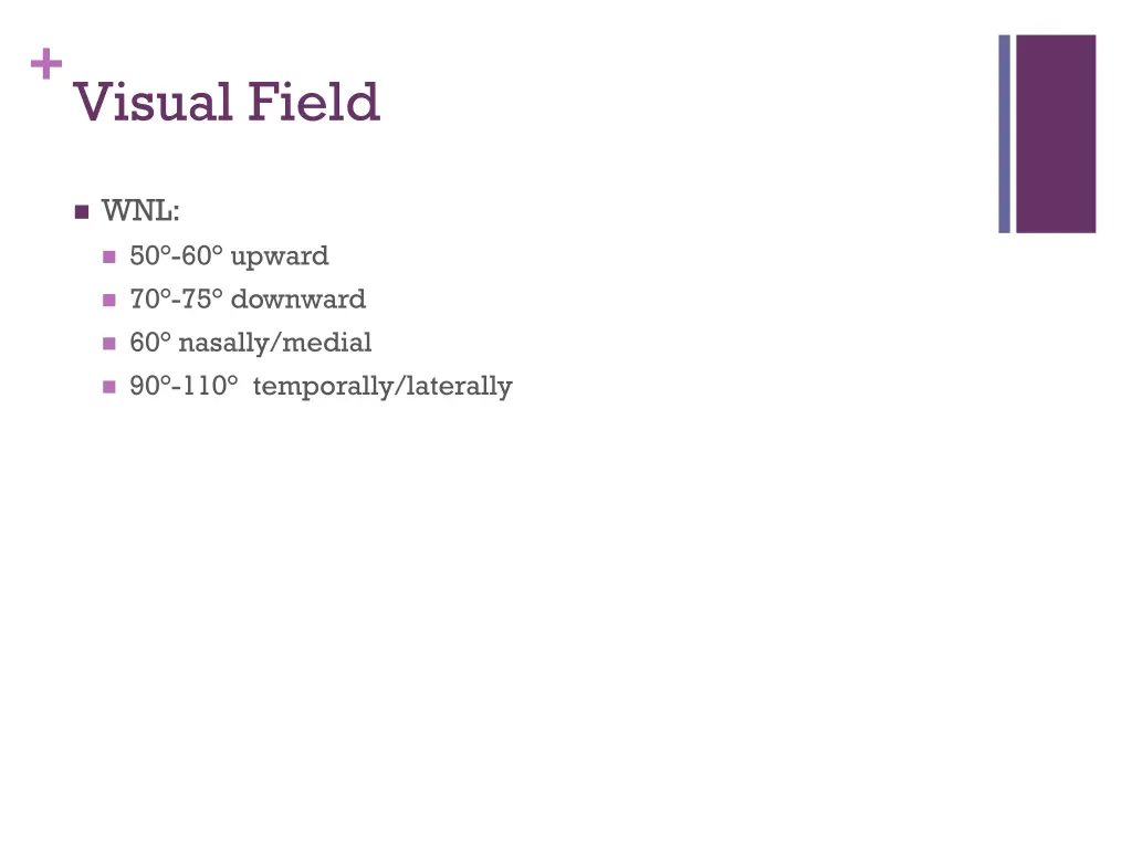visual field