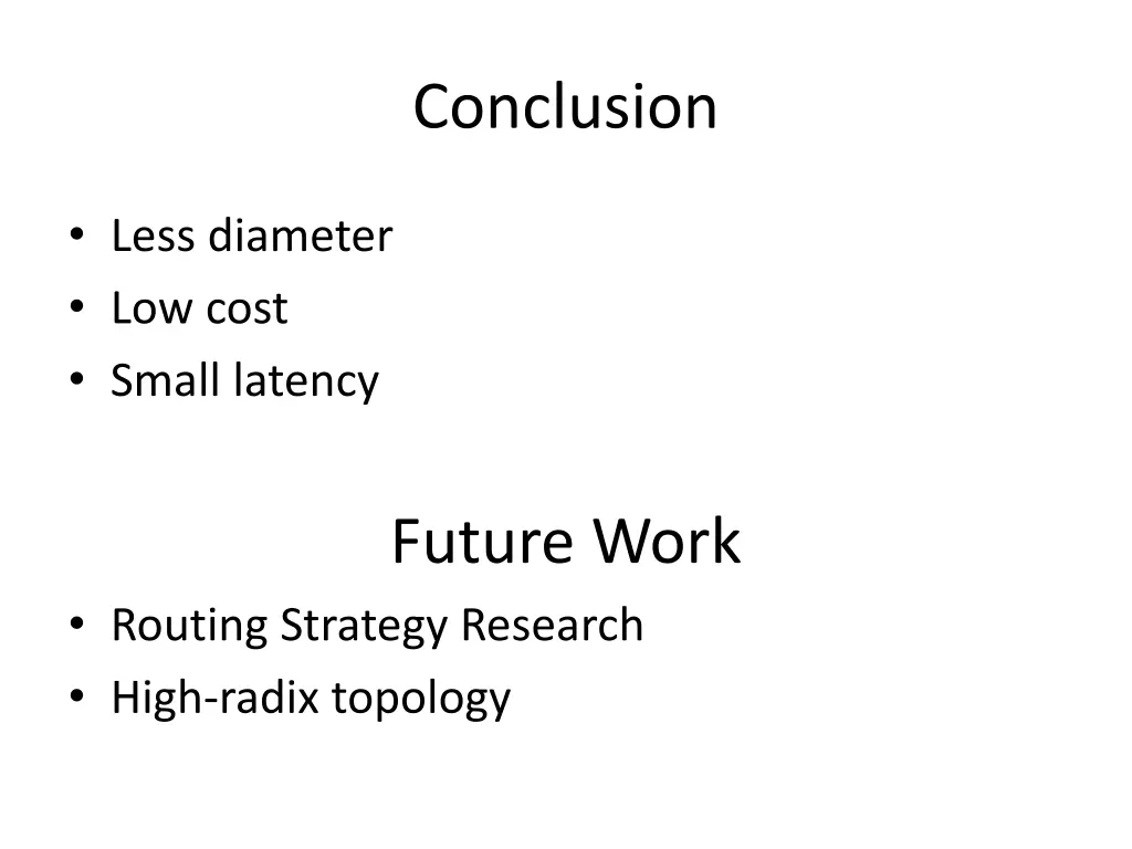 conclusion