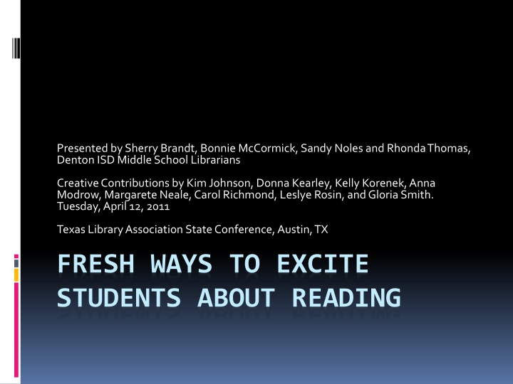 presented by sherry brandt bonnie mccormick sandy
