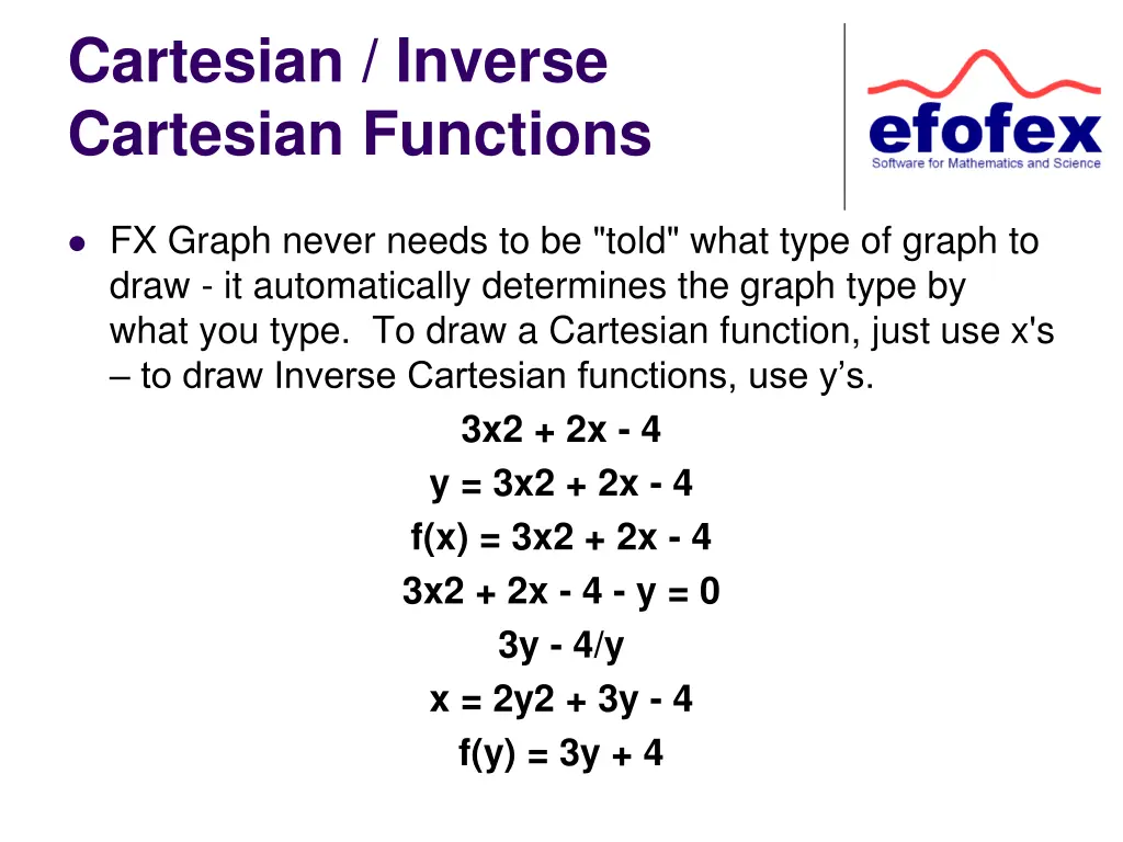 cartesian inverse cartesian functions