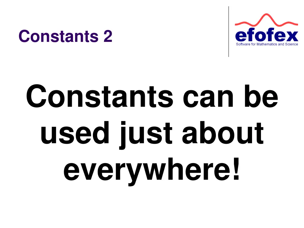 constants 2