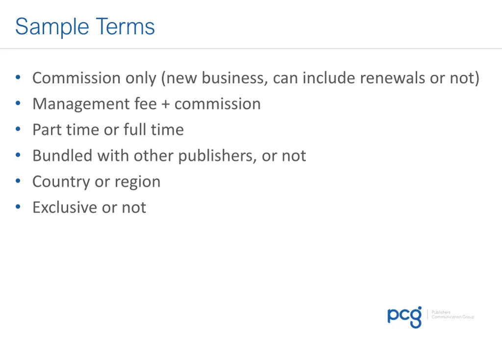 sample terms
