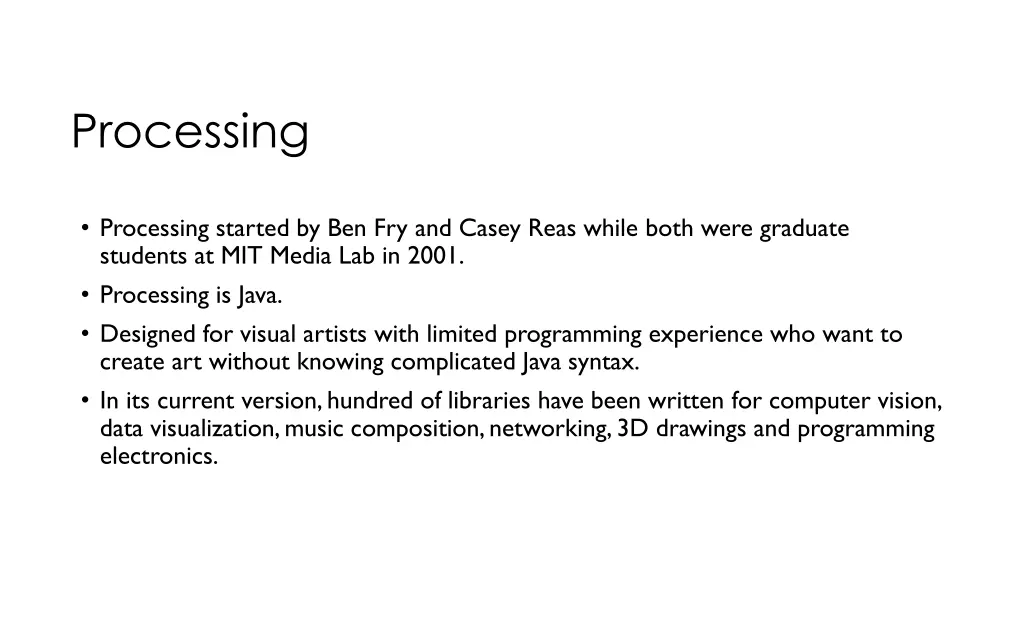 processing