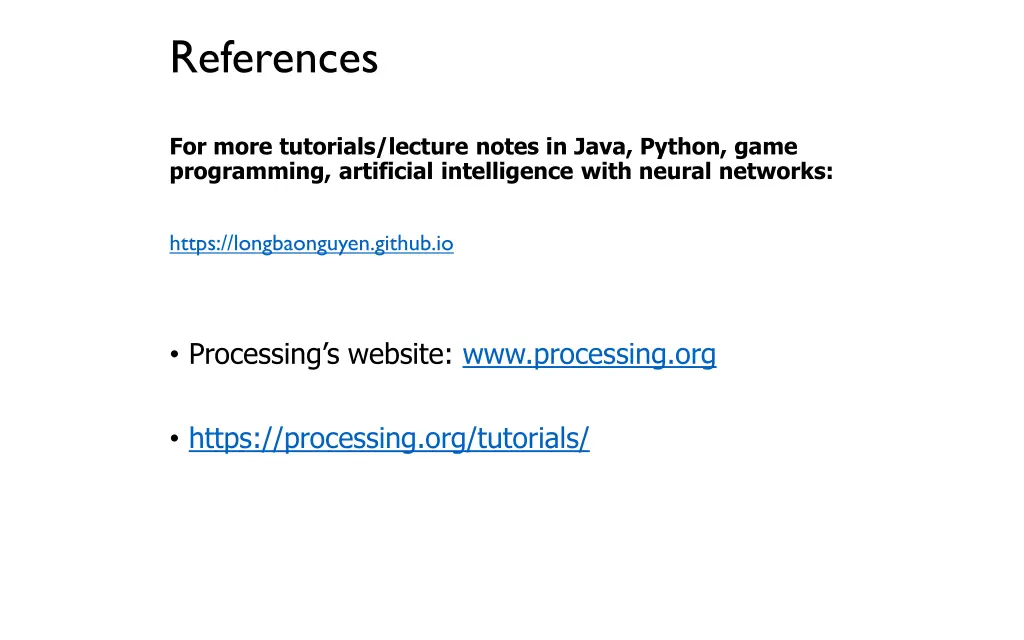 references