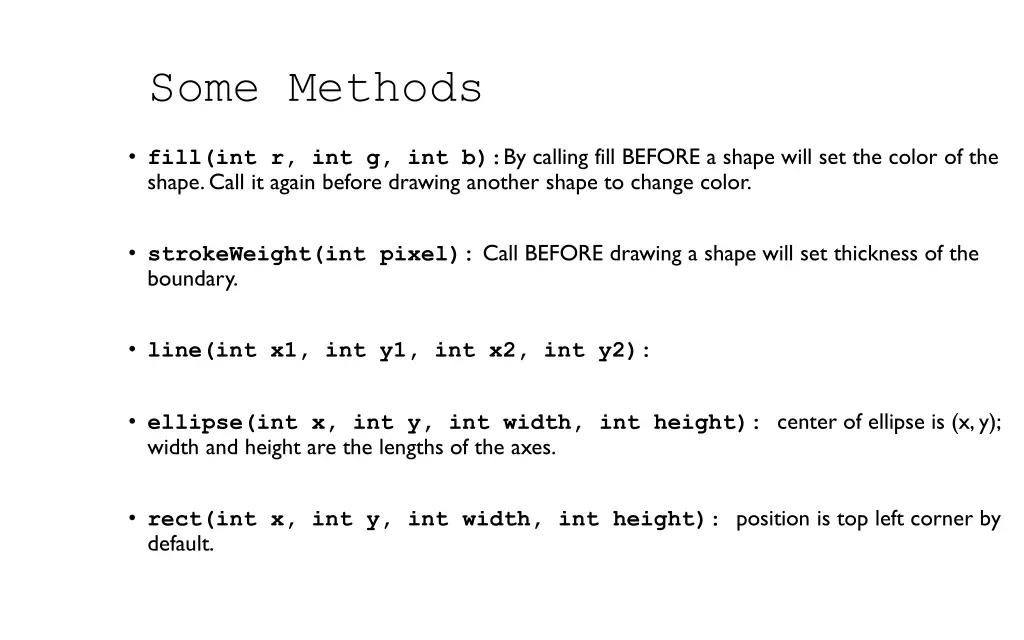 some methods 1