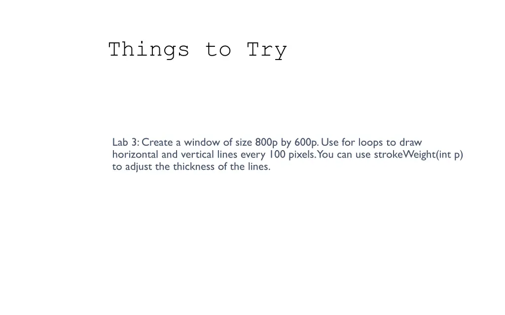 things to try 2