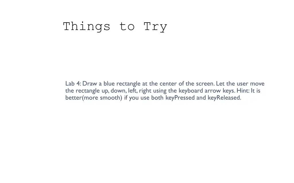 things to try 3