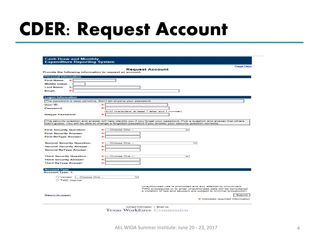 cder request account