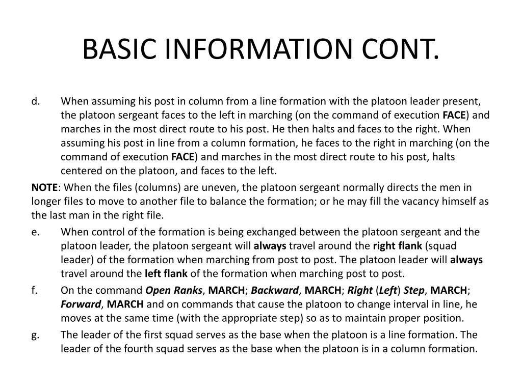 basic information cont