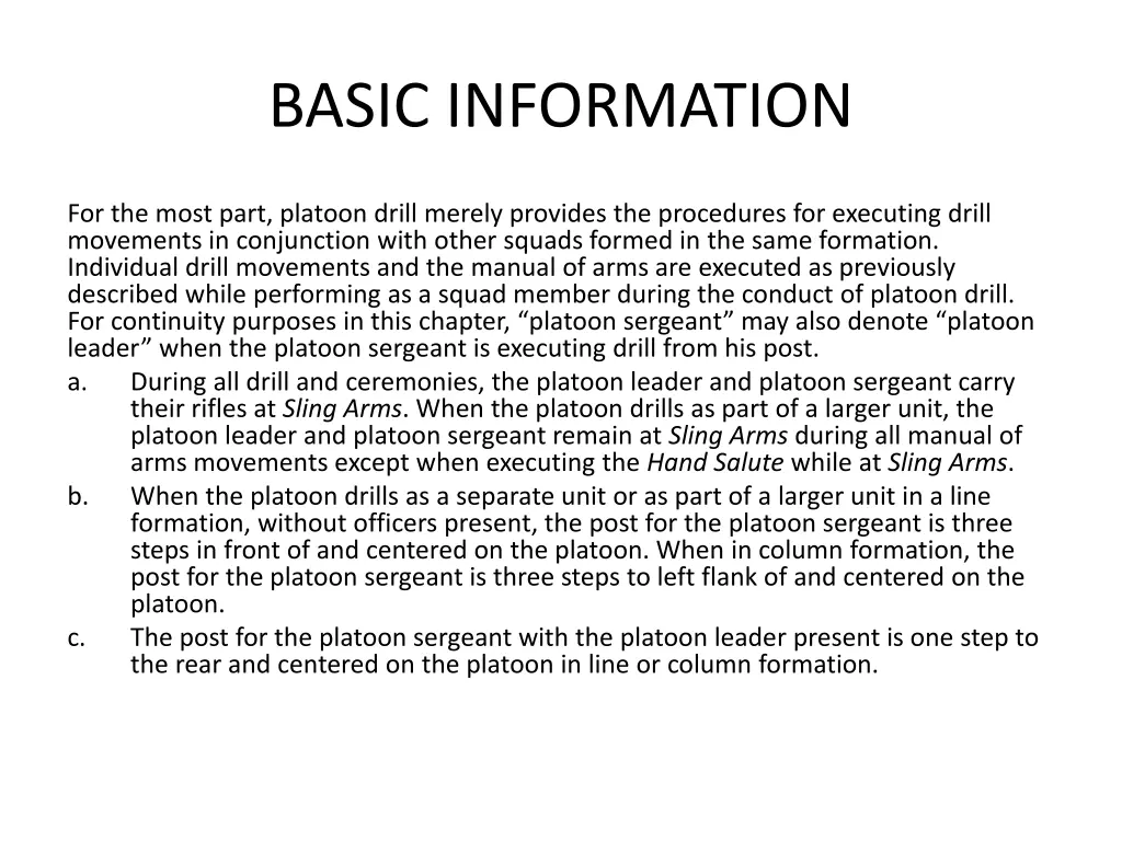 basic information