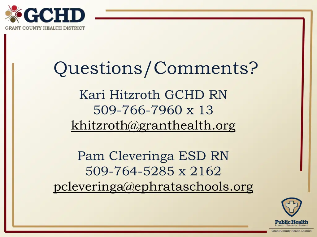 questions comments