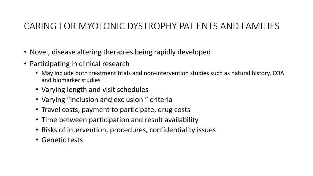 caring for myotonic dystrophy patients 2