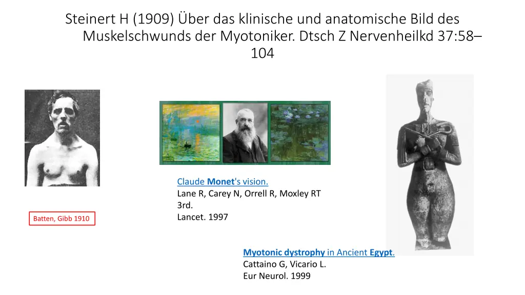 steinert h 1909 ber das klinische und anatomische
