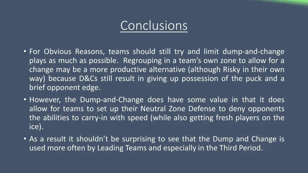 conclusions