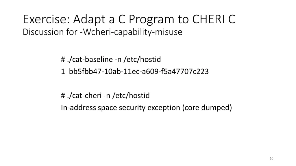 exercise adapt a c program to cheri c discussion 4