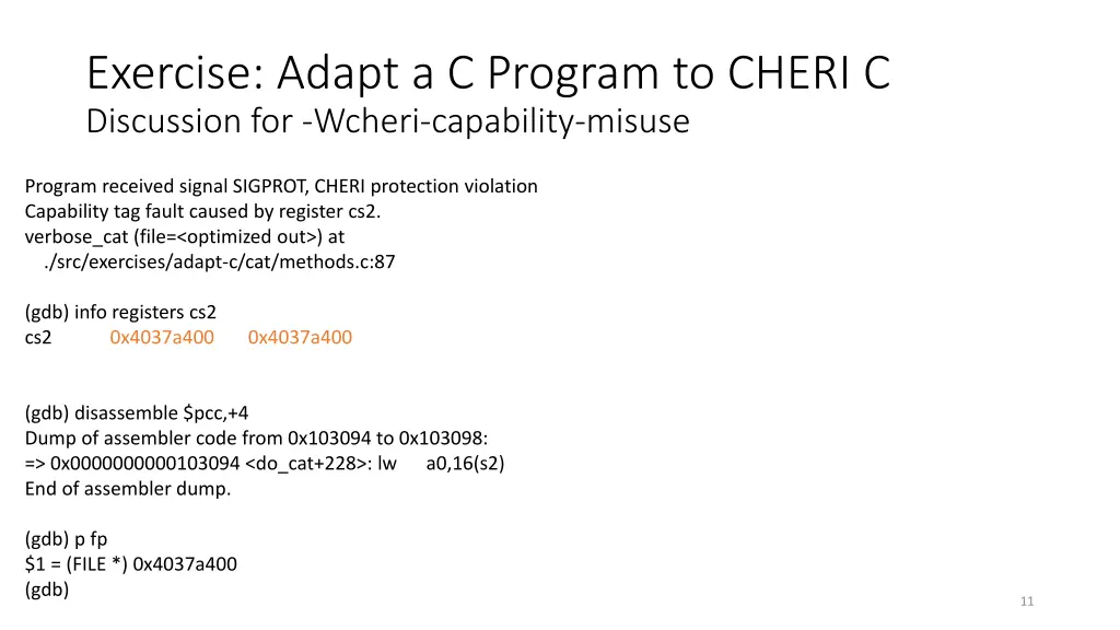 exercise adapt a c program to cheri c discussion 5