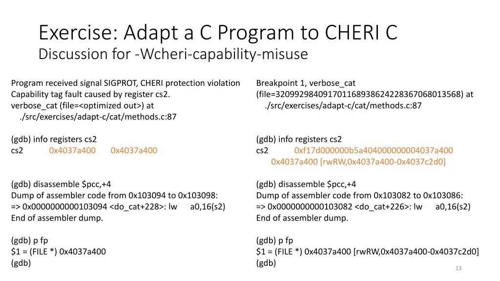 exercise adapt a c program to cheri c discussion 7