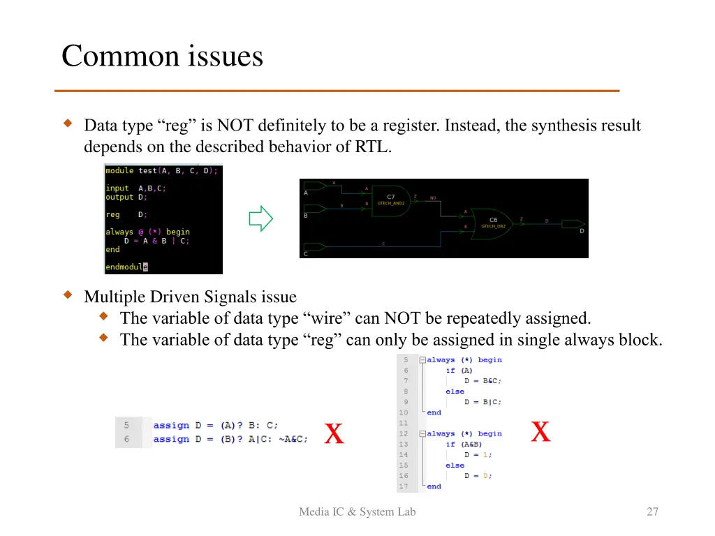 common issues 1